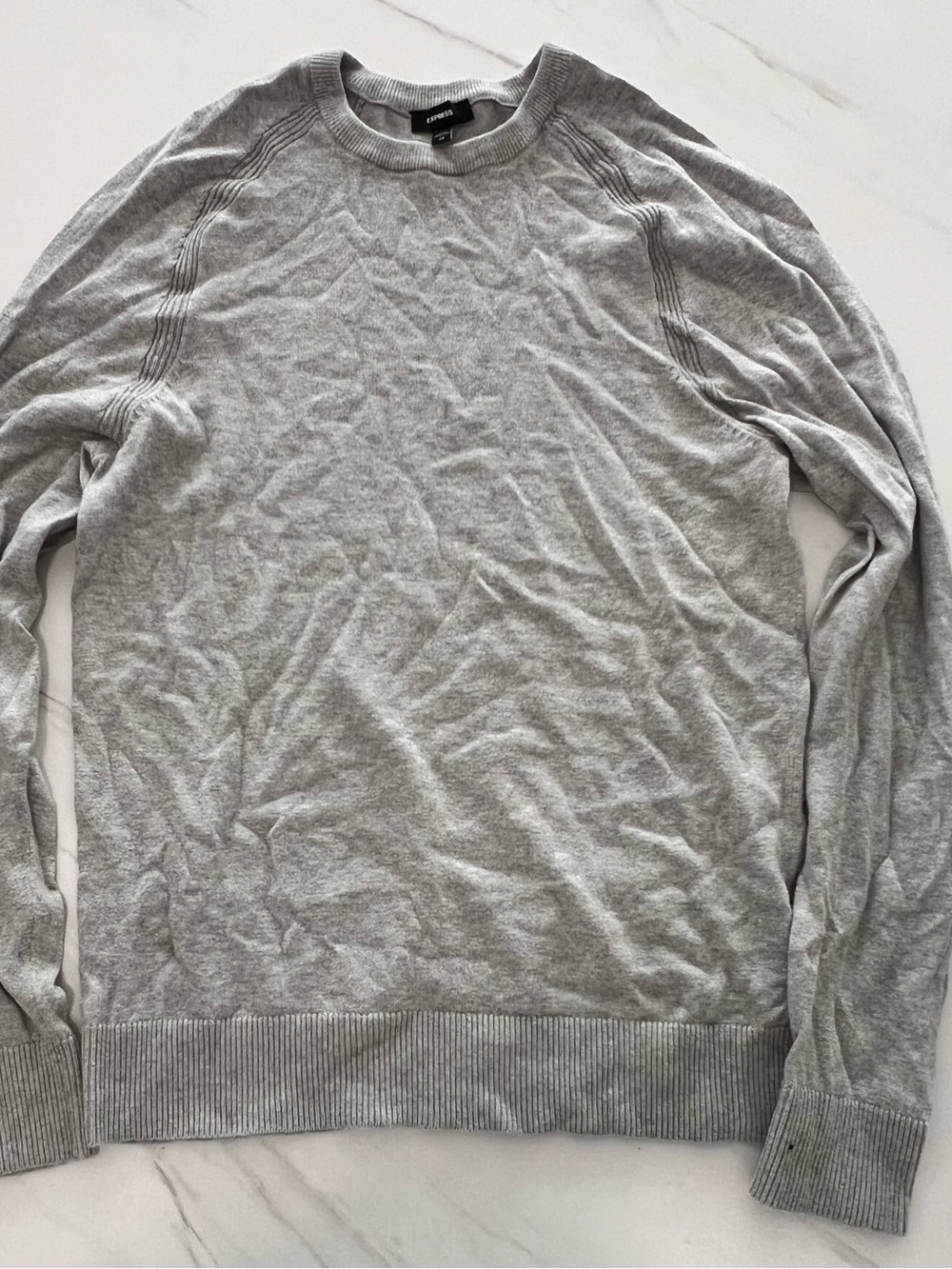 Express Men’s Crewneck Sweater - Heather Gray